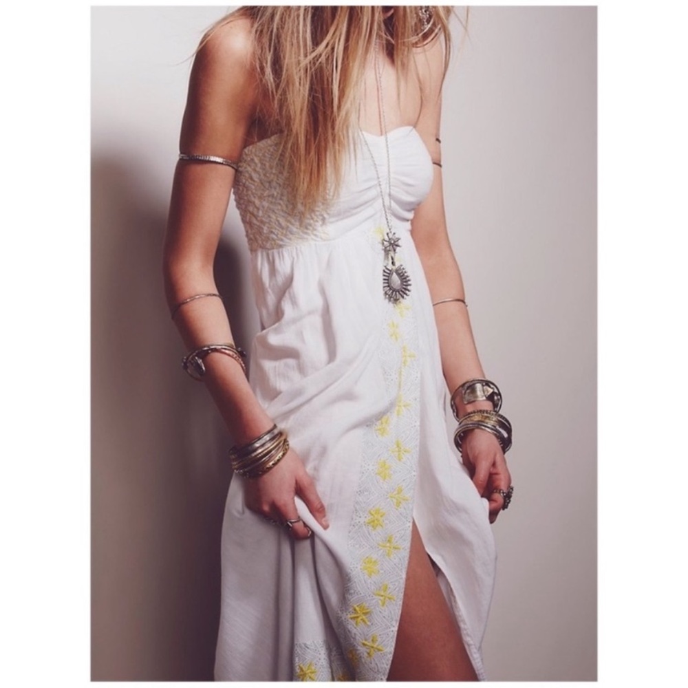 Free people strapless dress Star of India RARE ! - Picture 4 of 6